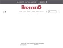 Tablet Screenshot of bertoldoshop.it
